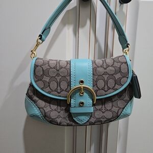 Coach Blue and Gray Women's Bag